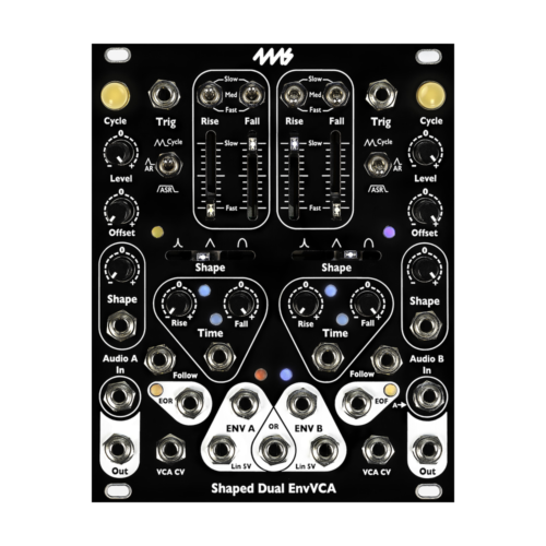 4ms Shaped Dual EnvVCA Eurorack Envelope Generator and VCA Module
