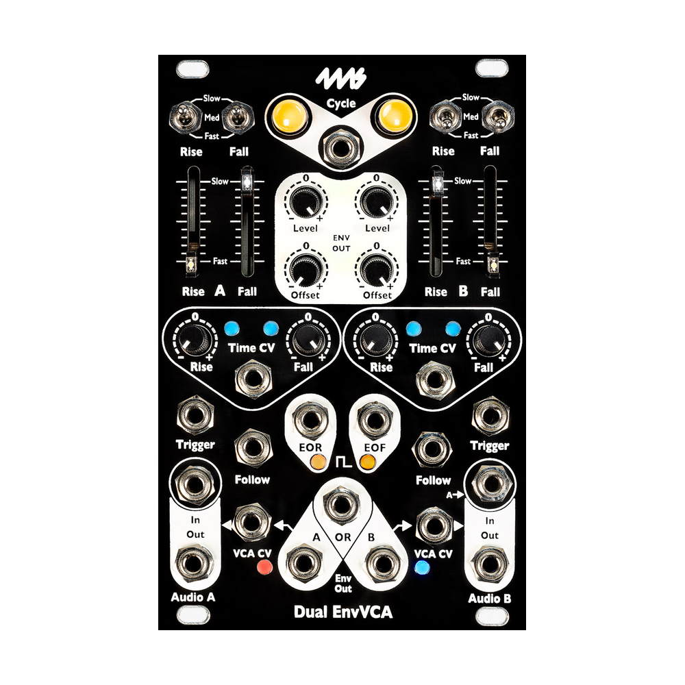 4ms Dual EnvVCA Eurorack Envelope Generator and VCA Module