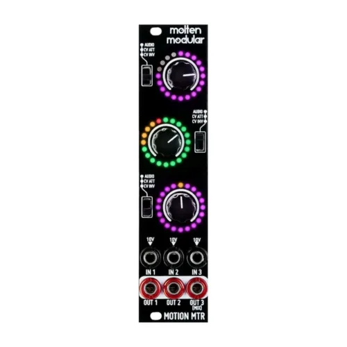 Befaco x Molten Modular Motion MTR 3U Eurorack Attenuverter, Mixer and Visualiser Module