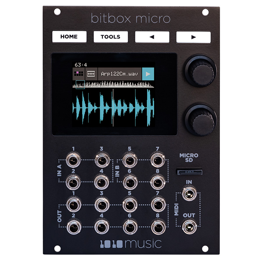 1010 Music Bitbox Micro Eurorack Sampler Module (Black)