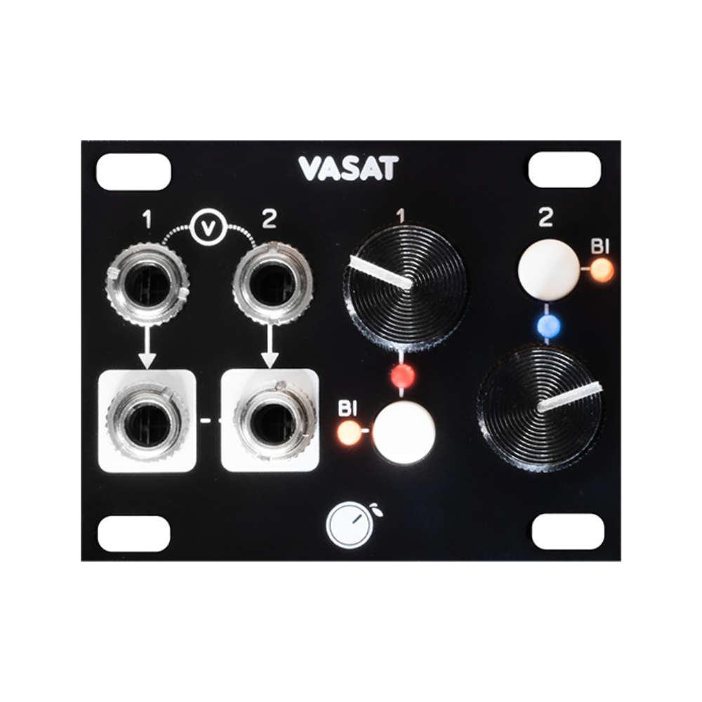 Plum Audio VASAT Eurorack Attenuvert Mix and Offset Module (1U – Black)