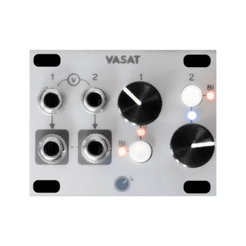 Plum Audio VASAT Eurorack Attenuvert Mix and Offset Module (1U – Silver)