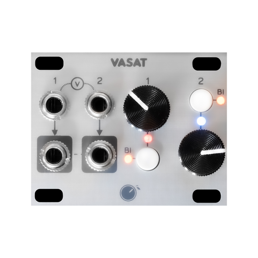 Plum Audio VASAT Eurorack Attenuvert Mix and Offset Module (1U – Silver)