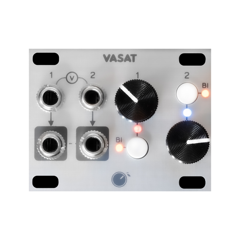 Plum Audio VASAT Eurorack Attenuvert Mix and Offset Module (1U – Silver)