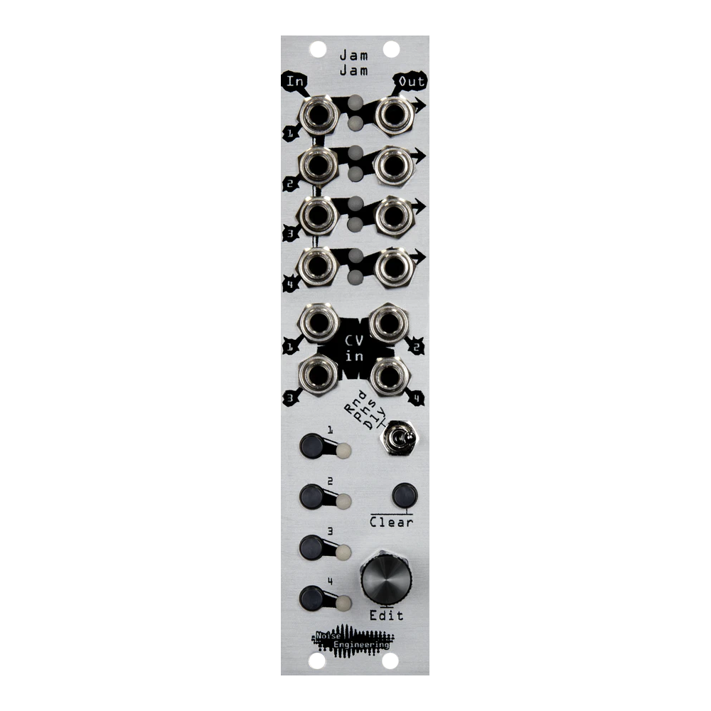 Noise Engineering Jam Jam Eurorack Quad Gate and Trigger Processor Module (Silver)