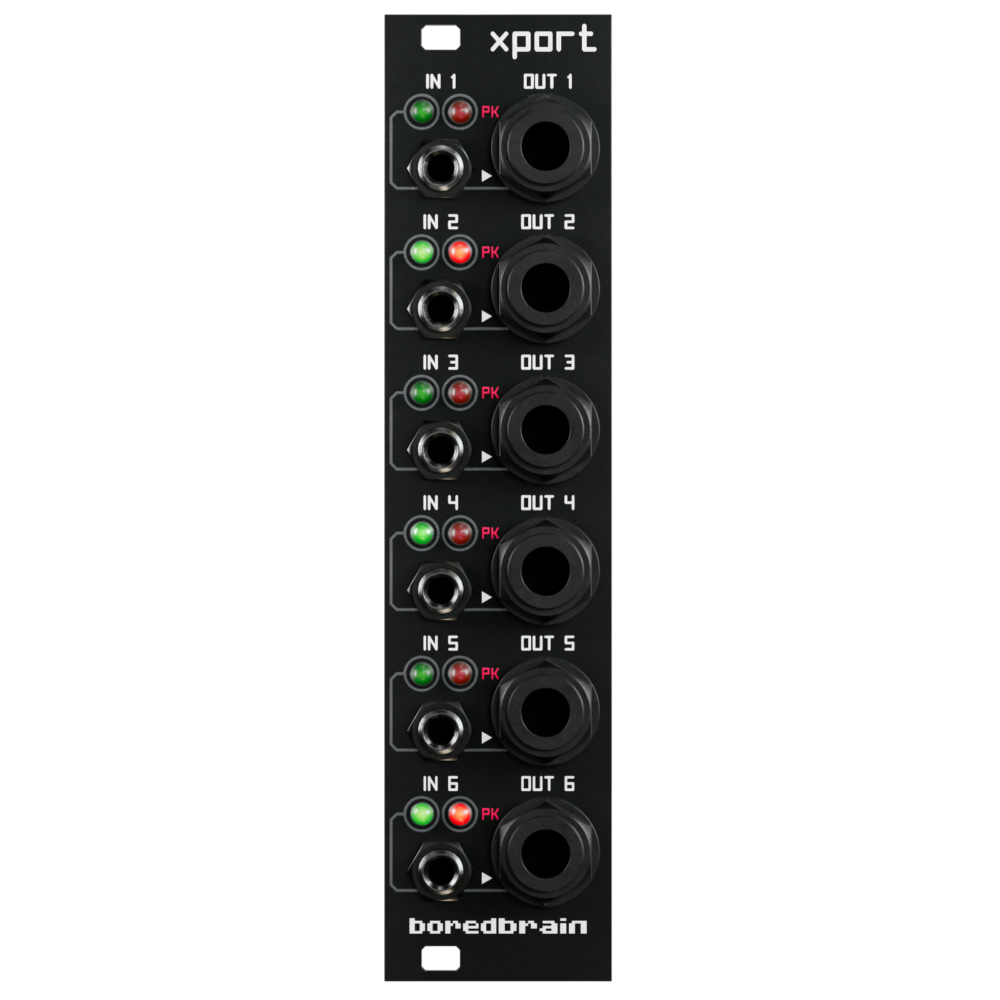 Boredbrain Xport Eurorack Audio Output Module