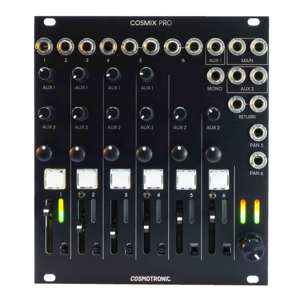 Cosmotronic Cosmix Pro Eurorack Mixer Module (Black)