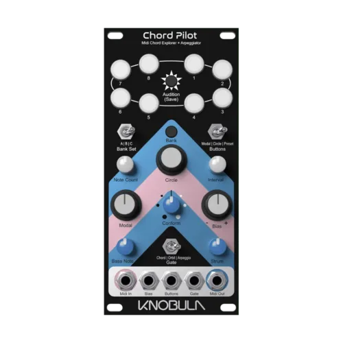 Knobula Chord Pilot Eurorack MIDI Chord and Arpeggio Generator Module