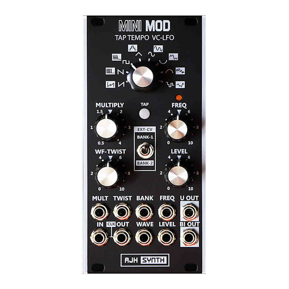 AJH Synth Tap Tempo VC-LFO Eurorack Module (Black)