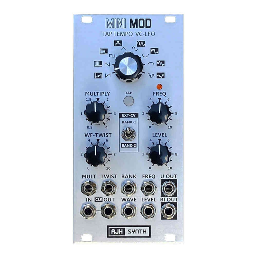 AJH Synth Tap Tempo VC-LFO Eurorack Module (Silver)