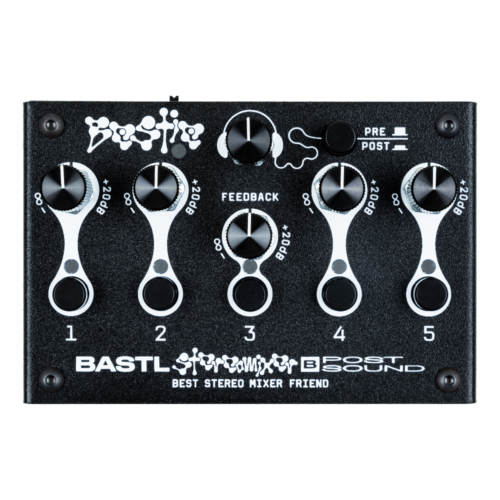 Bastl Instruments Bestie Portable 5 Channel Stereo Mixer and Distortion Unit
