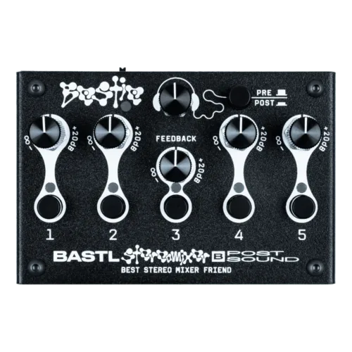 Bastl Instruments Bestie Portable 5 Channel Stereo Mixer and Distortion Unit