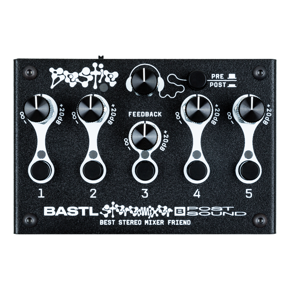 Bastl Instruments Bestie Portable 5 Channel Stereo Mixer and Distortion Unit