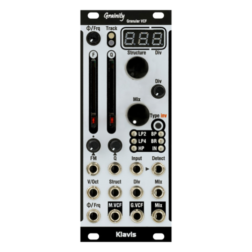 Klavis Grainity Eurorack Granular Multimode Filter Module (Silver)
