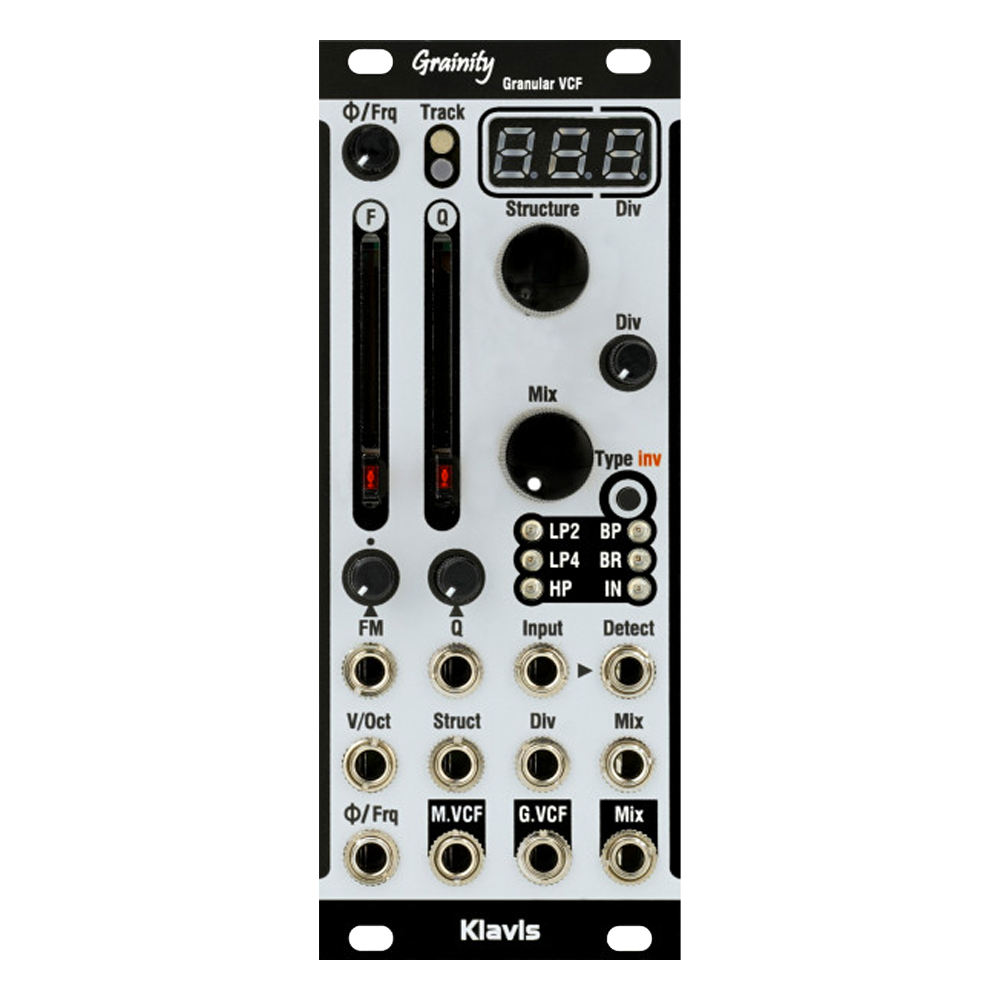 Klavis Grainity Eurorack Granular Multimode Filter Module (Silver)