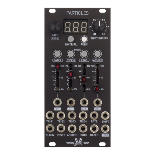 Patching Panda Particles Eurorack Trigger Modulation and Pattern Variation Module (Black)