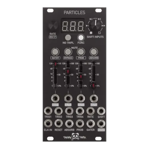 Patching Panda Particles Eurorack Trigger Modulation and Pattern Variation Module (Black)
