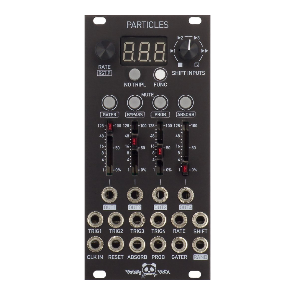 Patching Panda Particles Eurorack Trigger Modulation and Pattern Variation Module (Black)