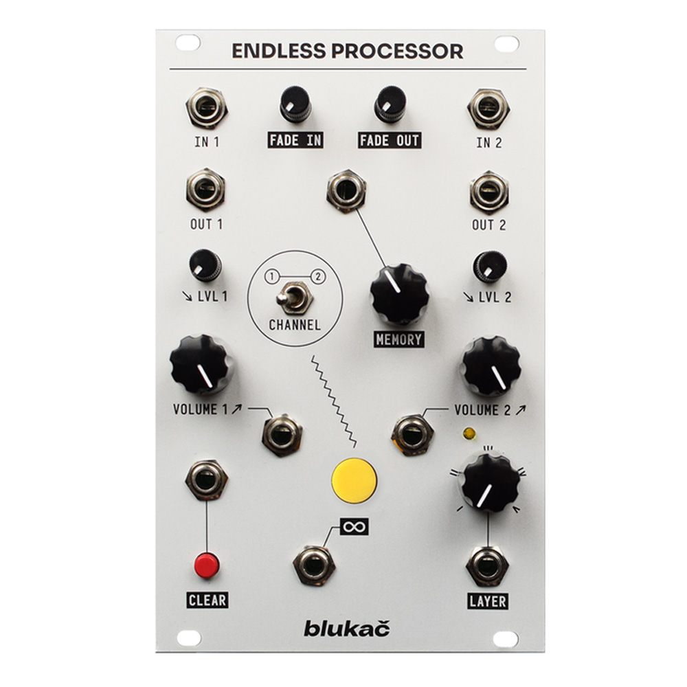 Blukac Endless Processor Eurorack Sustainer/Looper Module (Silver)