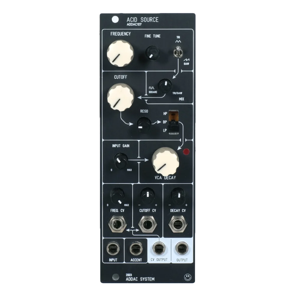 ADDAC 107 Eurorack Acid Source Synth Voice Module (Black)