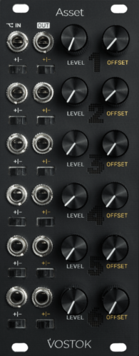 Vostok Instruments Asset Eurorack Bipolar Attenuator and DC Source Module