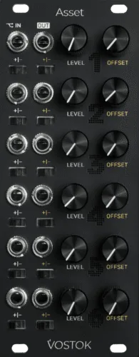 Vostok Instruments Asset Eurorack Bipolar Attenuator and DC Source Module