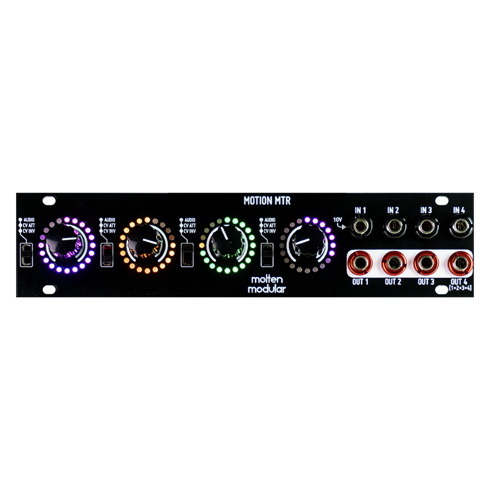 Befaco x Molten Modular Motion MTR 1U Eurorack Attenuverter, Mixer and Visualiser Module