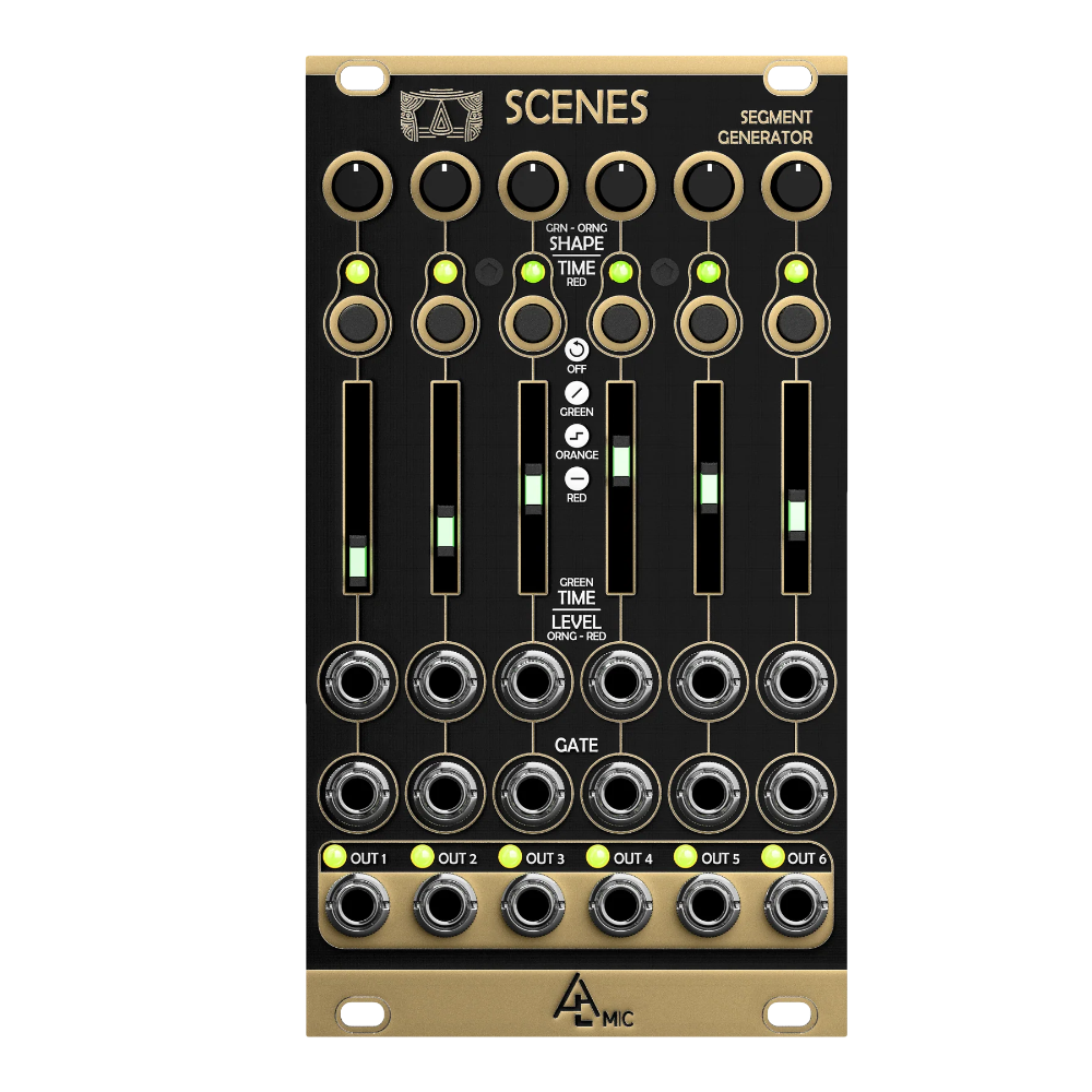 After Later Audio Scenes Eurorack Envelope, LFO and Modulation Source Module (Mutable Instruments Stages Clone)