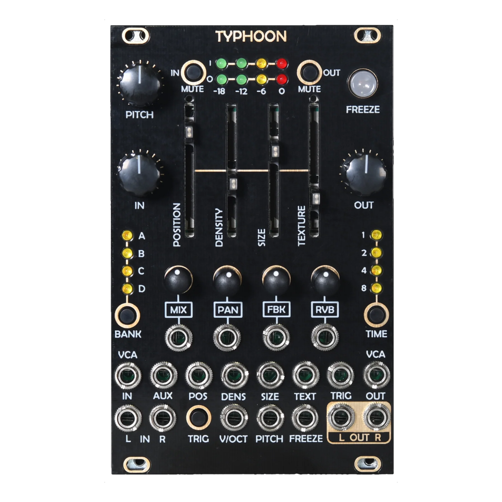 After Later Audio Typhoon Eurorack Granular Sampler Module (Mutable Instruments Clouds Clone) (Black)