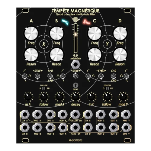 Eowave Tempete Magnetique Eurorack Quad Complex Multimode Filter Module