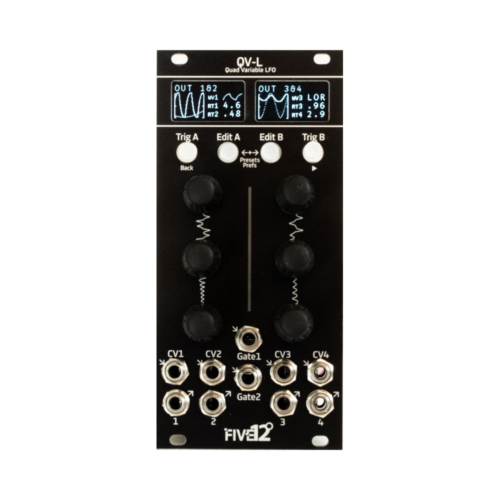 Five12 QV-L Eurorack Quad Variable LFO Module (Black)