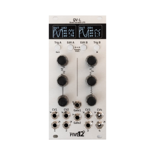 Five12 QV-L Eurorack Quad Variable LFO Module (Silver)