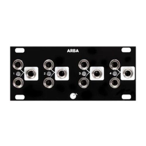 Plum Audio ARBA Eurorack Quad VCA Module (1U – Black)