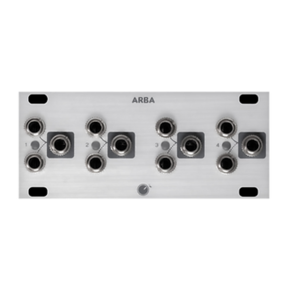 Plum Audio ARBA Eurorack Quad VCA Module (1U – Silver)