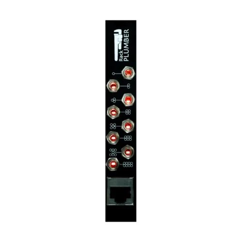 Plum Audio Rack Plumber RJ45 Eurorack Multicore Cable Extension Module (3U – Black – Pair)