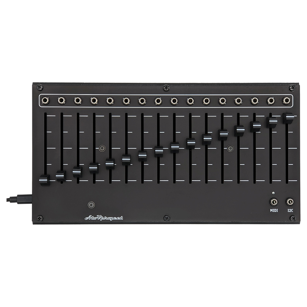 AtoVproject 16n Faderbank CV and MIDI Controller (Black)