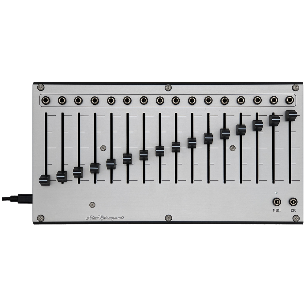 AtoVproject 16n Faderbank CV and MIDI Controller (Silver)