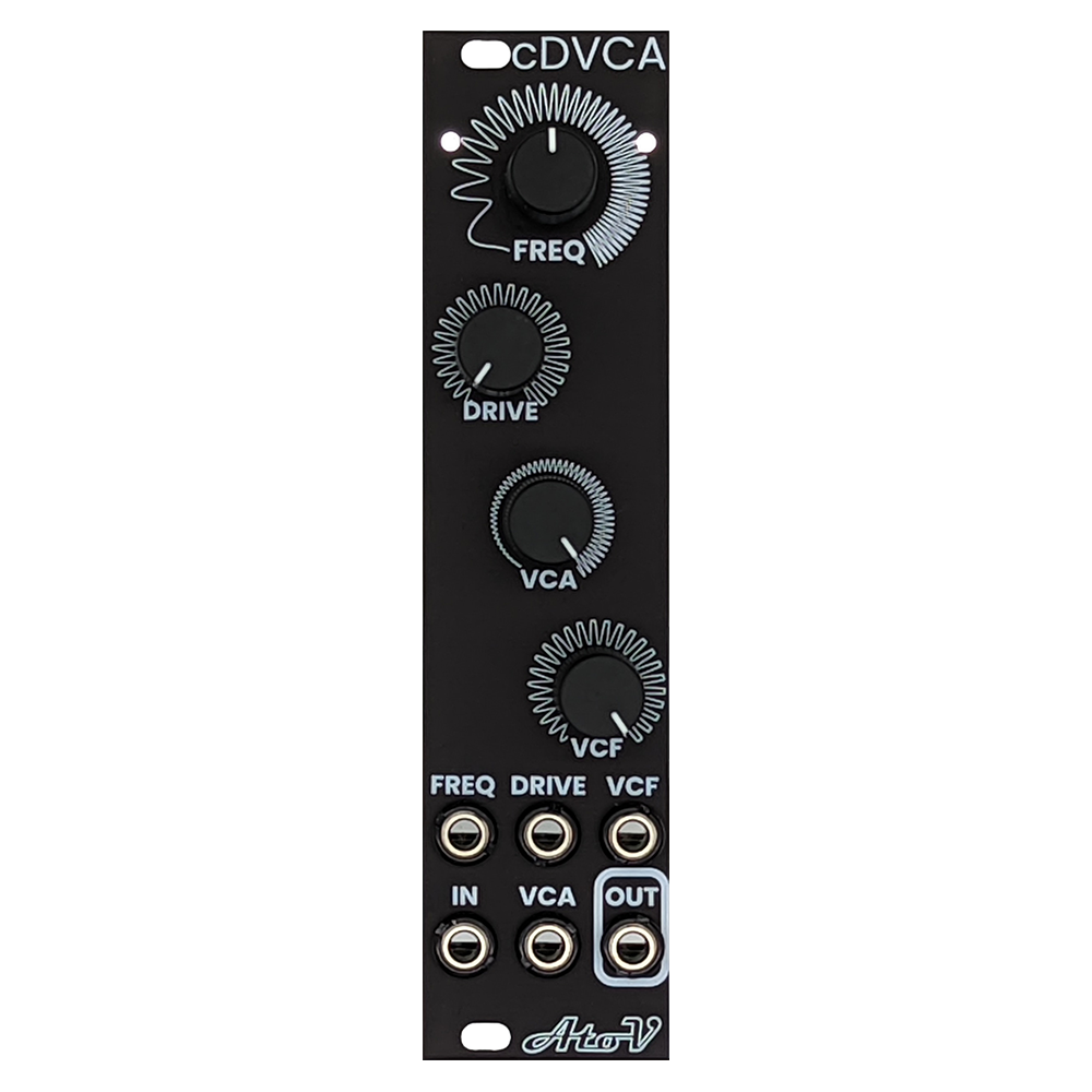 AtoVproject cDVCA Eurorack VCA Module (Black)