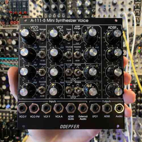 Doepfer A-111-5v Mini Synth Voice Eurorack Module (Black) [B-Stock]