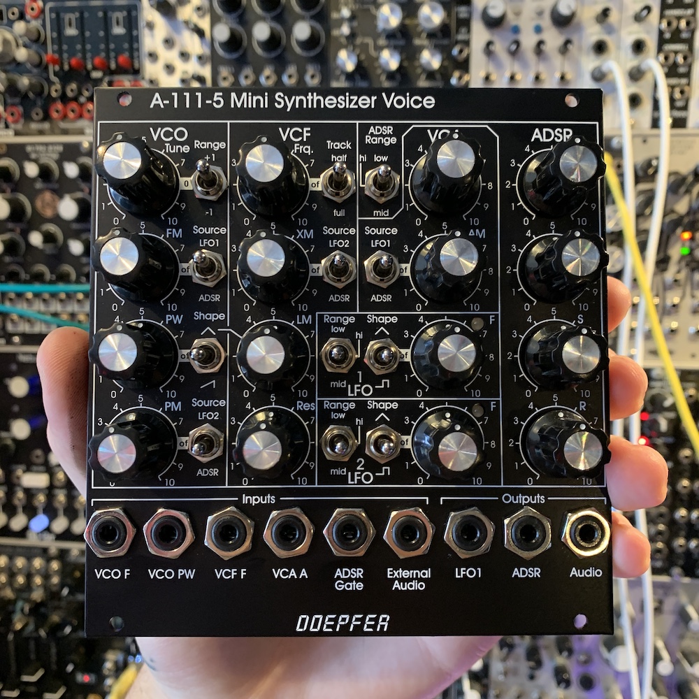 Doepfer A-111-5v Mini Synth Voice Eurorack Module (Black) [B-Stock]