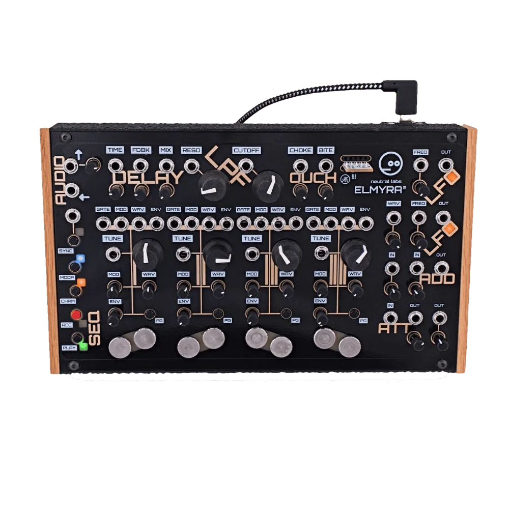Neutral Labs Elmyra 2 Desktop Four Voice Hybrid Drone Synthesizer (Black)