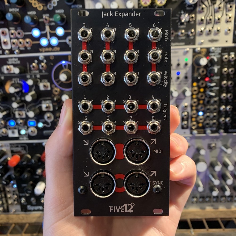 Five12 Jack Eurorack Expander Module (Vector) (Black) [B-Stock]