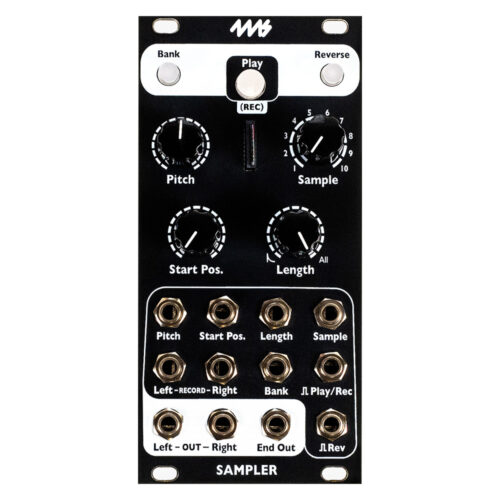 2hp Play Eurorack Sample Player Module (Black) - Elevator Sound