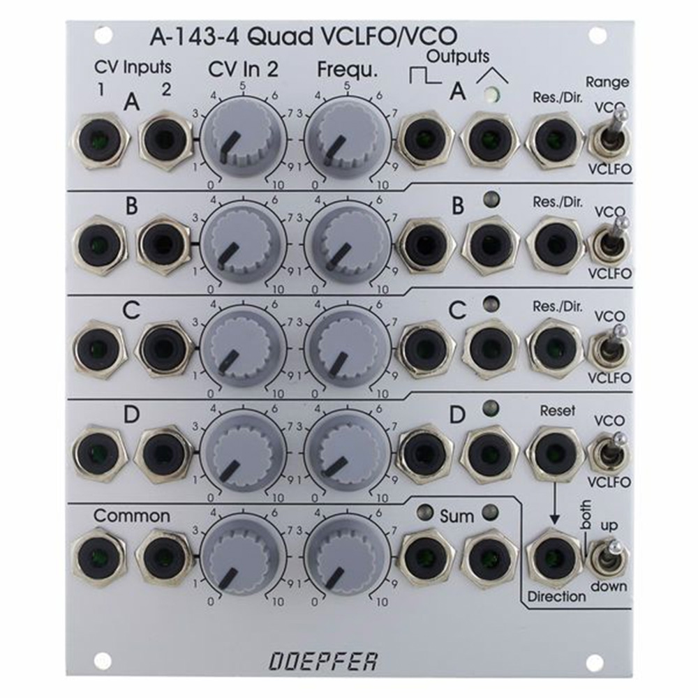 Doepfer A-143-4 Eurorack Quad VCLFO/VCO Module