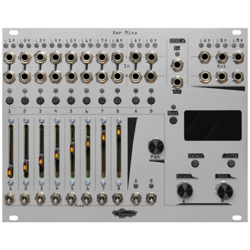 Noise Engineering Xer Mixa Eurorack Advanced Digitally Controlled Mixer Module (Silver)