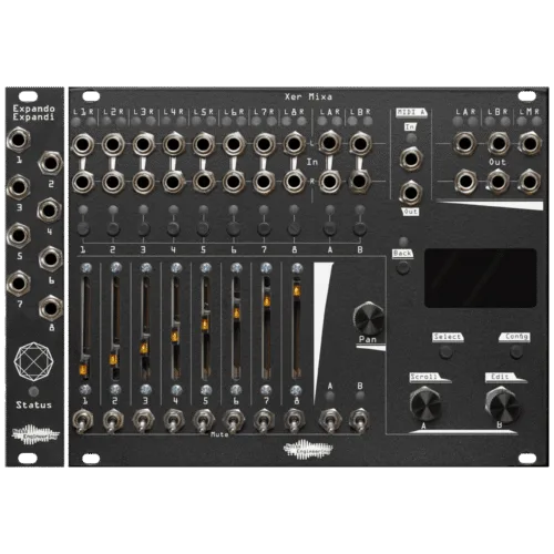 Noise Engineering Xer Mixa Bundle Eurorack Advanced Digitally Controlled Mixer Module (Black)