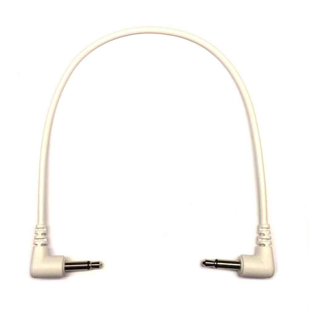 Tendrils Right Angled Eurorack Patch Cable (6 Pack – 20cm – White)