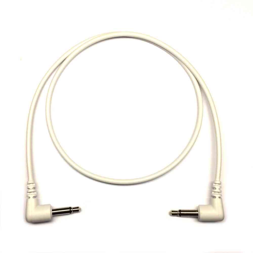 Tendrils Right Angled Eurorack Patch Cable (6 Pack – 45cm – White)