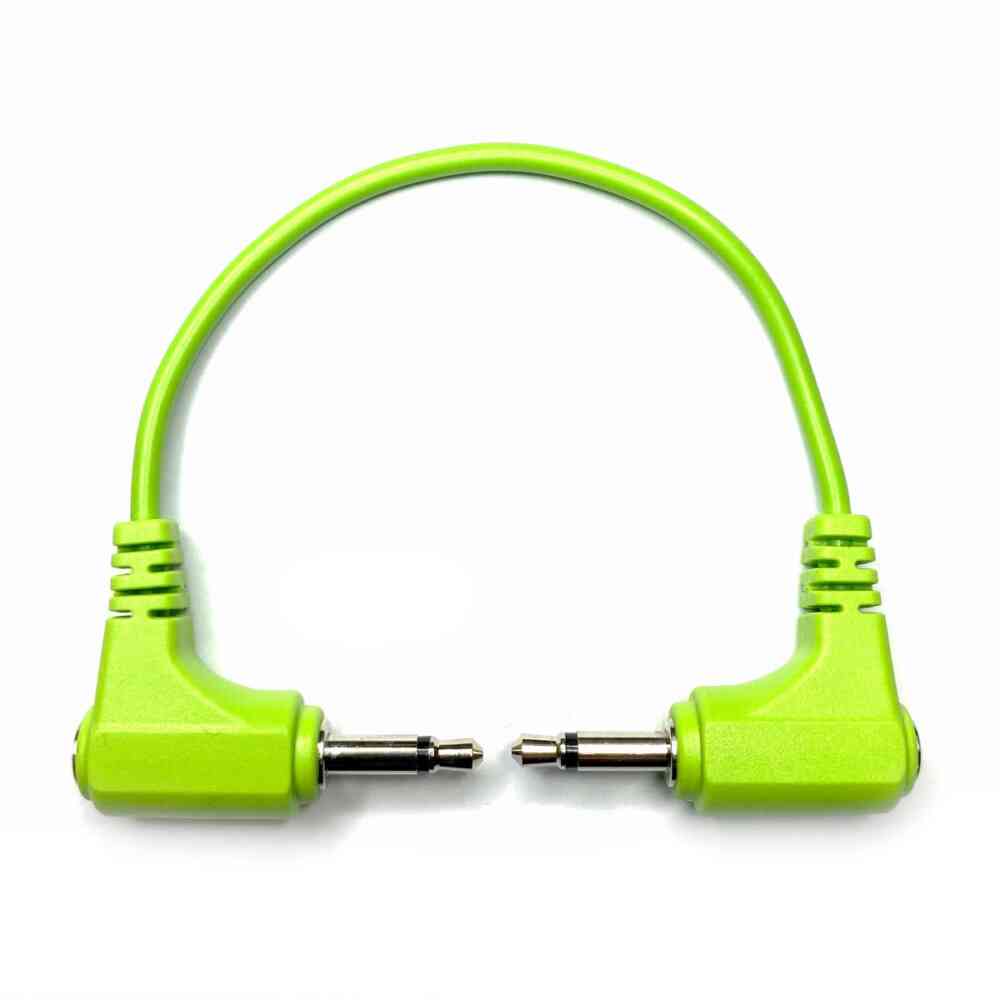 Tendrils Stakkas Right Angled Stacking Eurorack Patch Cable (60cm – Lime)