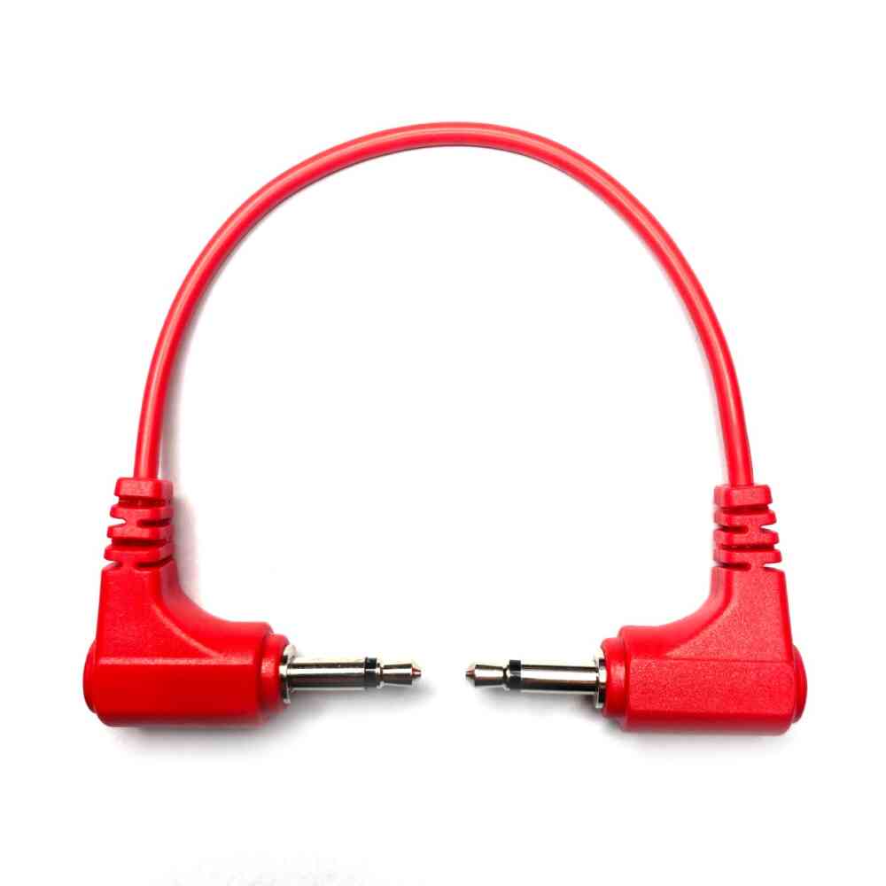 Tendrils Stakkas Right Angled Stacking Eurorack Patch Cable (60cm – Red)